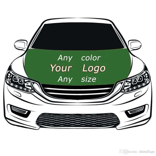 Flexible Polyester Coupe MPV Car Hood Flag Various Colors