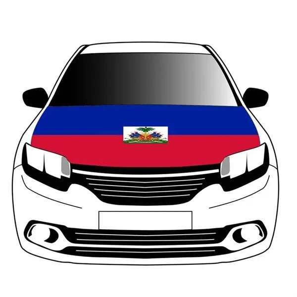 Flexible Polyester Coupe MPV Car Hood Flag Various Colors