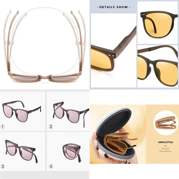 Foldable UV Protection Fashionable Lightweight Sunglasses