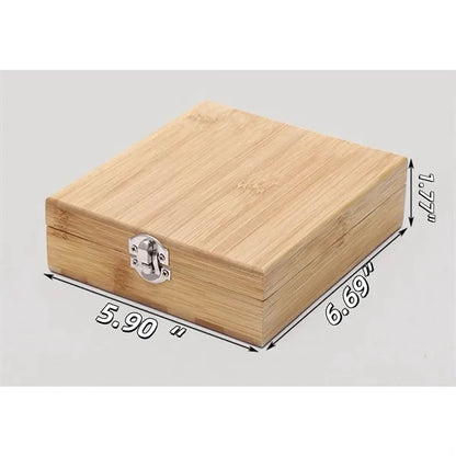 Square Exquisite Wooden Wine Bottle Opener Gift Box Set