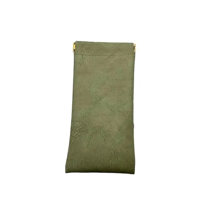 Soft Leather Eye Glasses Organizer Pouch