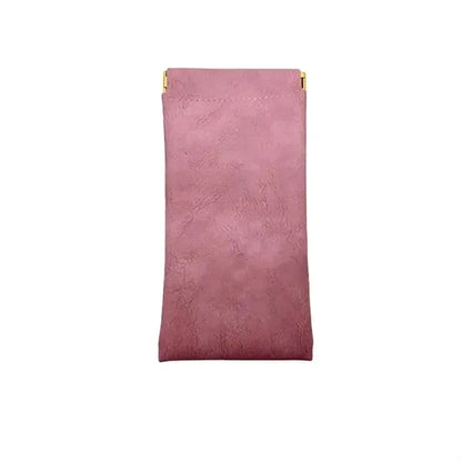 Soft Leather Eye Glasses Organizer Pouch