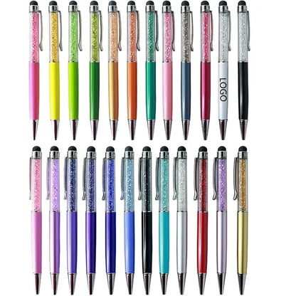 Rotating Metal Crystal Ballpoint Pen
