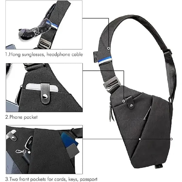 Anti Theft  Sling Bag