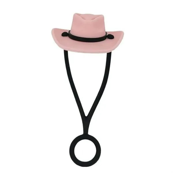 Tumbler Straw Topper Cowboy Hat Covers Cap
