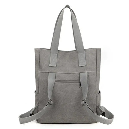 Women Canvas Tote Bag Casual Backpack Shoulder Handbags