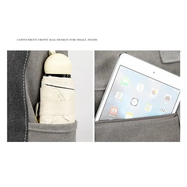 Women Canvas Tote Bag Casual Backpack Shoulder Handbags