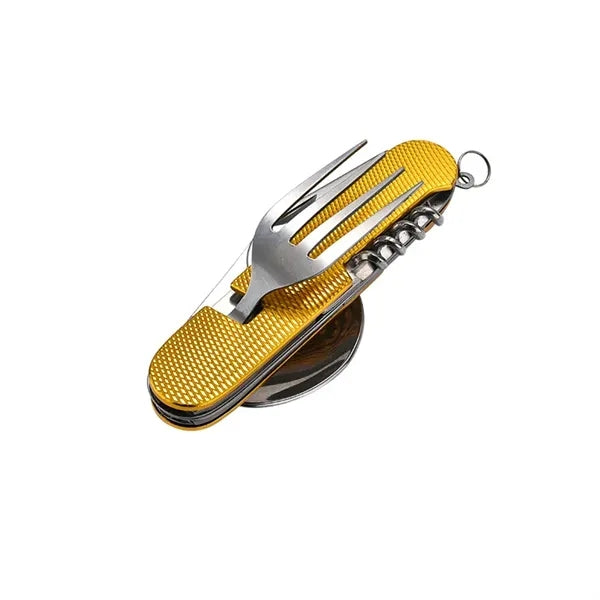 4-In-1 Camping Multifunctional Folding Tableware