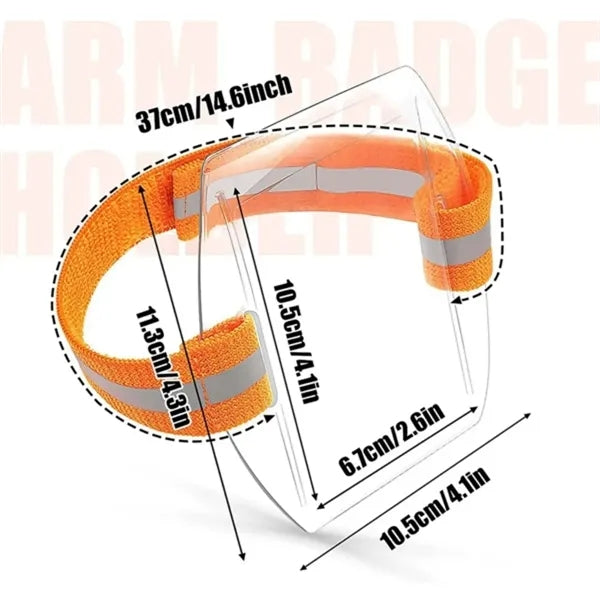 Cross Arm Waterproof ID Card Holder Pass Clamp