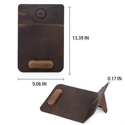 Charging Leather Mousepad with Phone Stand and Wrist Rest