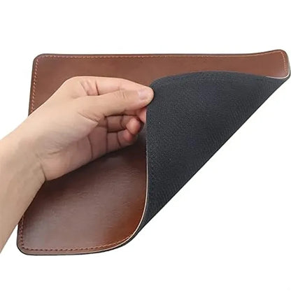 Non-Slip Rubber Base Leather Mousepad