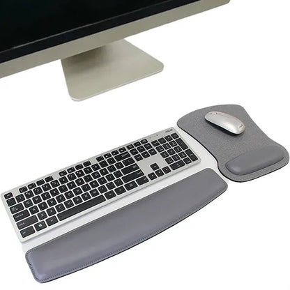 Leather Mouse Wrist Rest Pad with Non-Slip Rubber Base
