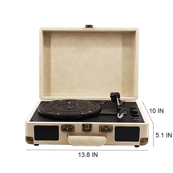 Vintage Bluetooth USB Vinyl Record Player