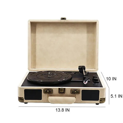 Vintage Bluetooth USB Vinyl Record Player