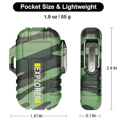 Electronic Dual Arc Rechargeable Lighter Gift Box