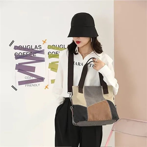 Casual Crossbody Tote Bag with Shoulder Strap