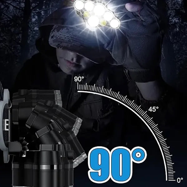 Rechargeable Outdoor Waterproof LED Headlamp Flashlight
