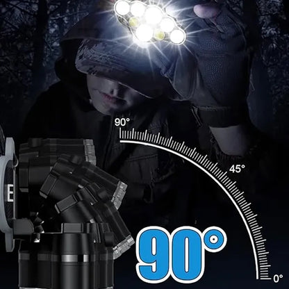 Rechargeable Outdoor Waterproof LED Headlamp Flashlight