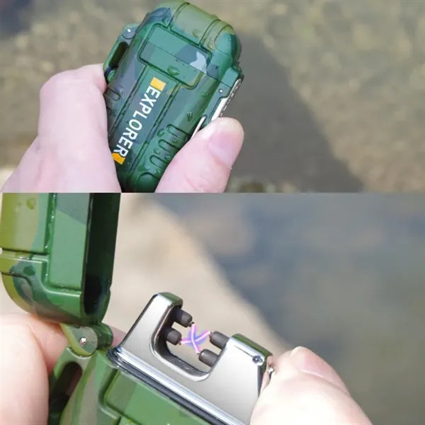 Electronic Dual Arc Rechargeable Lighter Gift Box