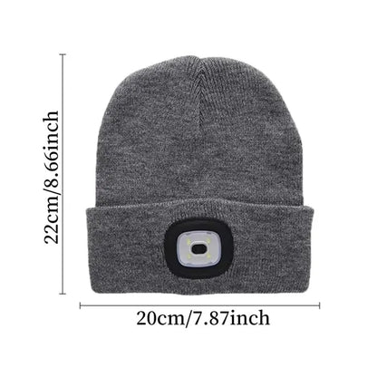 LED Flashlight Beanie Hat Headlamp Cap