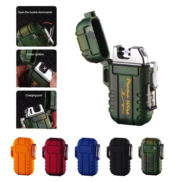 Electronic Dual Arc Rechargeable Lighter Gift Box