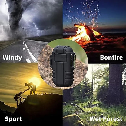 Electronic Dual Arc Rechargeable Lighter Gift Box
