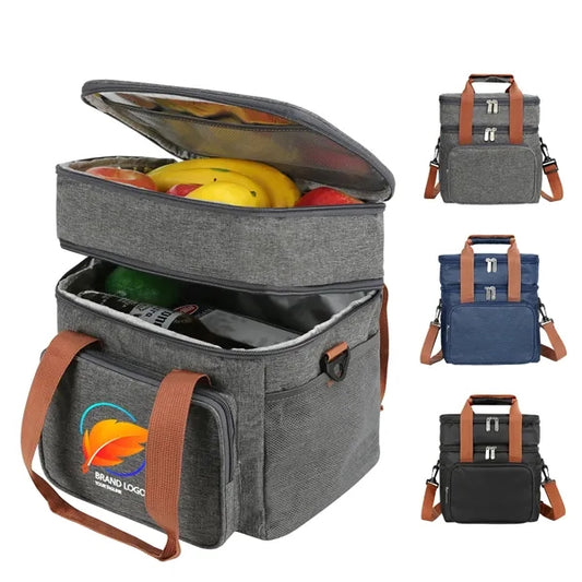 16 Can Dual Compartment Soft Lunch Bag