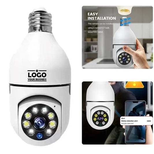 Light Bulb Wireless Security Camera Outdoor "