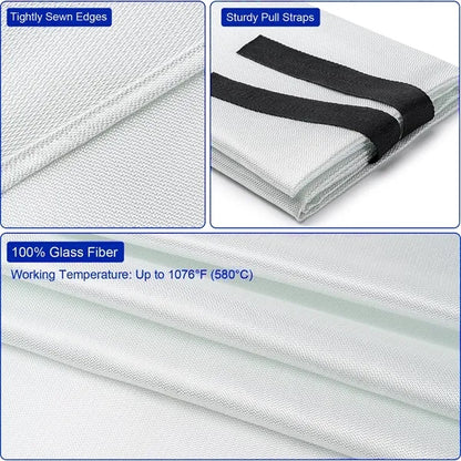 40x40 Inches Fire Blankets Emergency For Home And Kitchen
