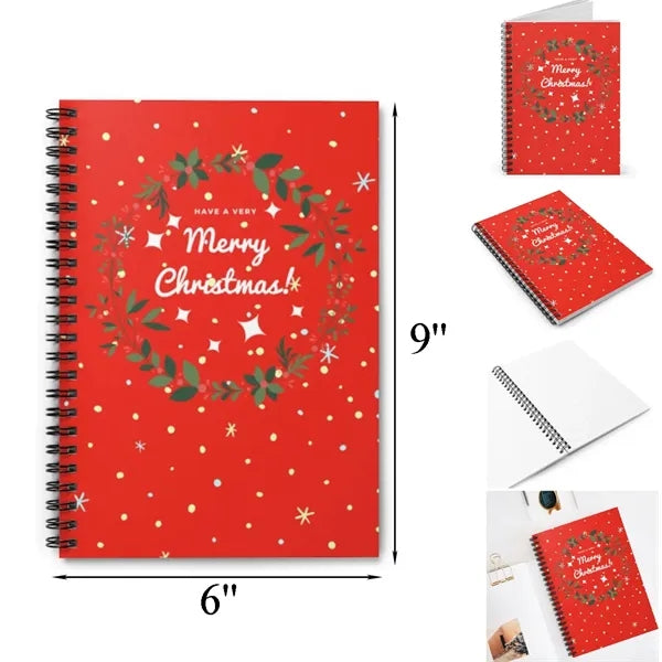 6'' x 9'' College Spiral Lined Notebook 50 Sheets Full Color