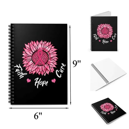 6'' x 9'' College Spiral Lined Notebook 50 Sheets Full Color