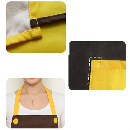 Waterproof Polyester Apron With Cell Phone Pocket Pinafore