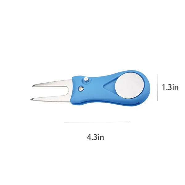 Foldable Stainless Steel Golf Green Fork Turf Repair Tools