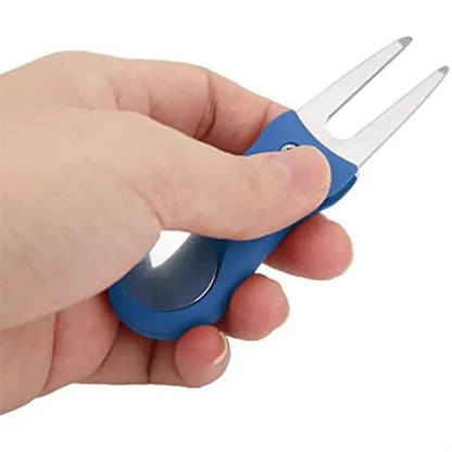 Foldable Stainless Steel Golf Green Fork Turf Repair Tools