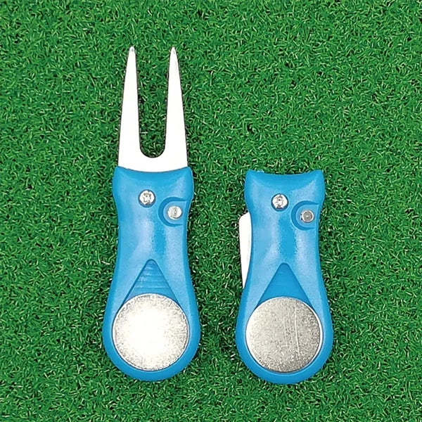 Foldable Stainless Steel Golf Green Fork Turf Repair Tools