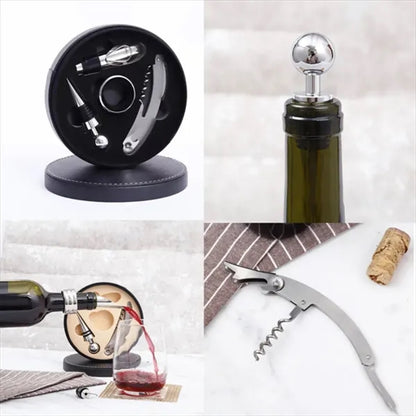 4 Piece Wine Bottle Opener Set Promotional Gift Accessories