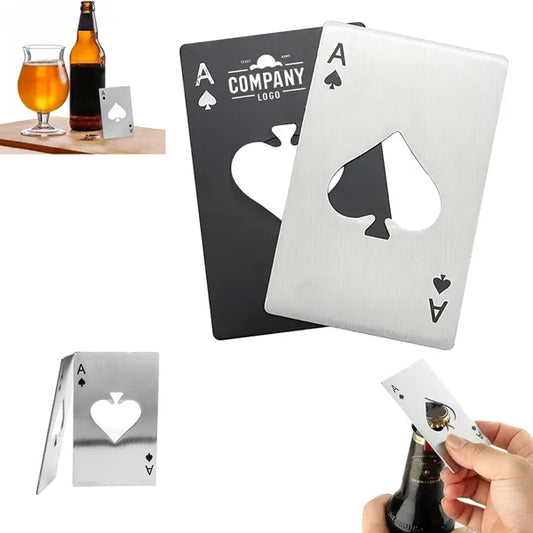 Ace Of Spades Stainless Steel Bottle Opener