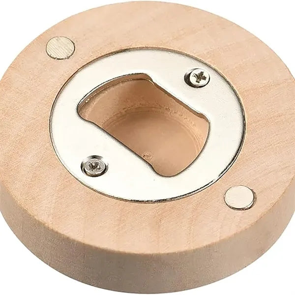 Beer Bottle Wooden Opener Stainless steel Fridge Magnets