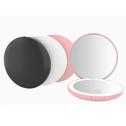 LED Illuminated Travel Makeup Mirror
