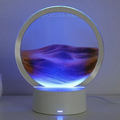 3D Moving Sand Hourglass Light