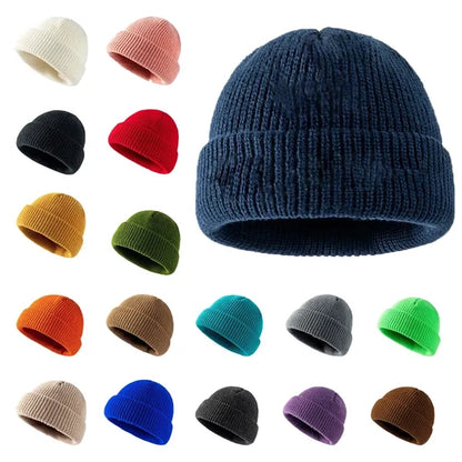 Thick And Warm Knitted Hat For Autumn And Winter