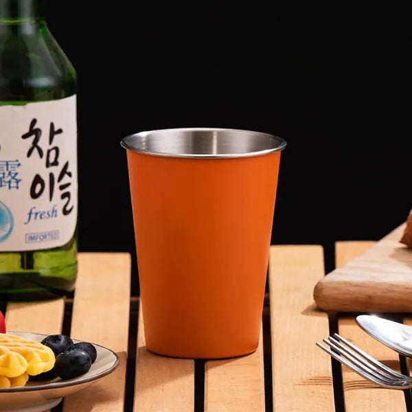 12oz Stackable Stainless Steel Outdoor Camping Cup
