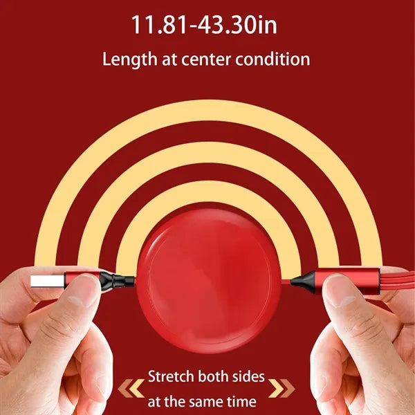3 In 1 Retractable Charger Cable Can Be Expedited
