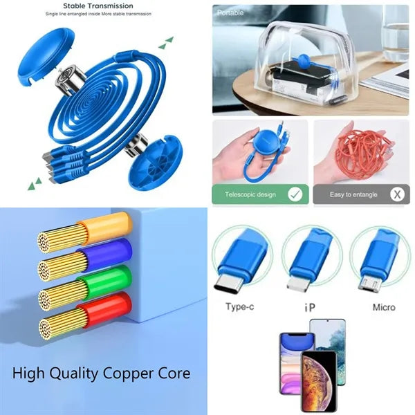 3 In 1 Retractable Charger Cable Can Be Expedited
