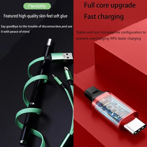 3 In 1 Retractable Charger Cable Can Be Expedited
