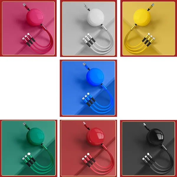 3 In 1 Retractable Charger Cable Can Be Expedited