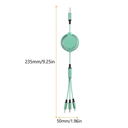 3 In 1 Multi Retractable Charger Cable Can Be Expedited