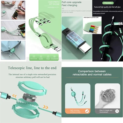 3 In 1 Multi Retractable Charger Cable Can Be Expedited