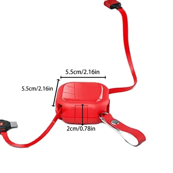 Full Storage 3 In 1 Retractable Charging Cable