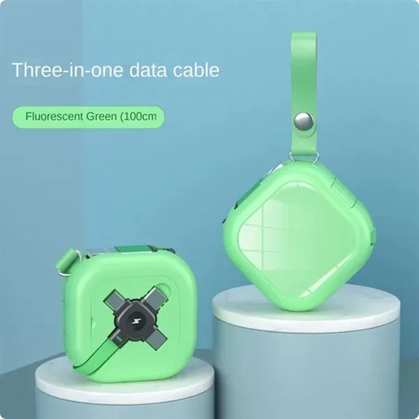 Full Storage 3 In 1 Retractable Charging Cable